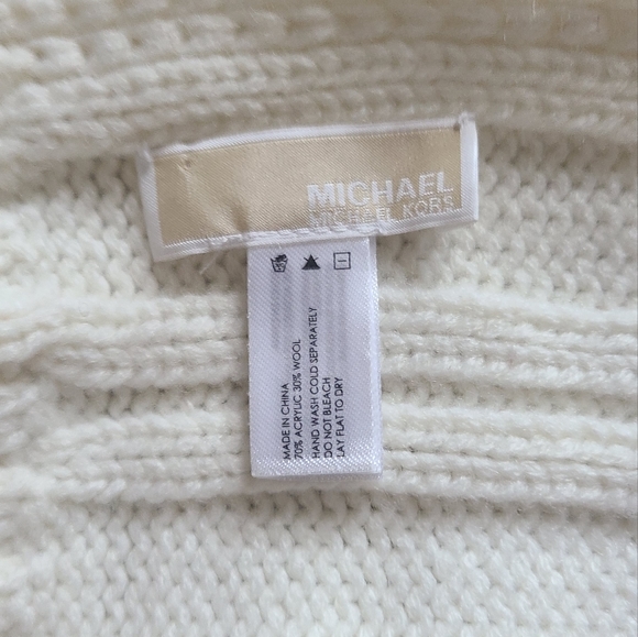 Michael Kors knit scarf cream white color - Picture 2 of 4